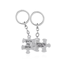 explosion key chain hot sale You are my person alphabet puzzle alloy key chain wholesale nihaojewelry