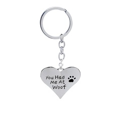 Explosion Keychain English You had me at woof Cute Loving Dog Claw Keychain Accessories wholesale nihaojewelry