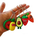 girl heart simulation 3D avocado keychain schoolbag coin purse PVC soft toy pendant special offer wholesale nihaojewelrypicture9