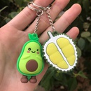girl heart simulation 3D avocado keychain schoolbag coin purse PVC soft toy pendant special offer wholesale nihaojewelrypicture11