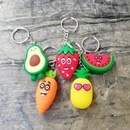 girl heart simulation 3D avocado keychain schoolbag coin purse PVC soft toy pendant special offer wholesale nihaojewelrypicture12