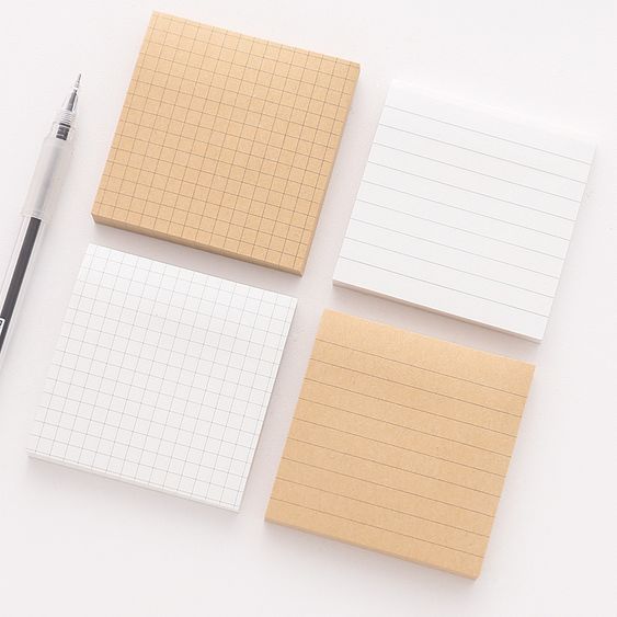 small square sticky notes