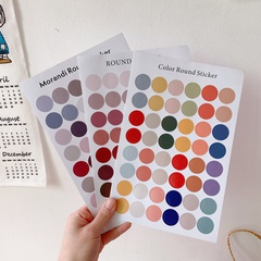 color dot sticker sealing sticker girl cute and beautiful hand account wall card photo sticker wholesale nihaojewelry