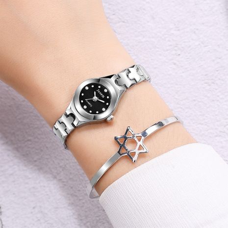 Elegant and exquisite fine strap quartz ladies watch Korean fashion trend diamond female student bracelet watch wholesale nihaojewelry's discount tags