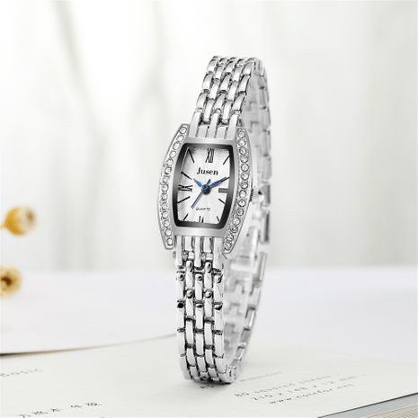 fashion quartz ladies watch temperament wild diamond barrel type steel belt bracelet watch wholesale nihaojewelry's discount tags