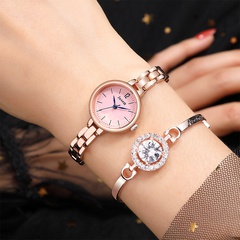 simple small and versatile watch Korean fashion sweet quartz ladies watch girls steel belt bracelet watch wholesale nihaojewelry