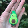 girl heart simulation 3D avocado keychain schoolbag coin purse PVC soft toy pendant special offer wholesale nihaojewelrypicture19