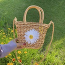 Small daisy handwoven embroidery bag summer new corn fur woven bag portable messenger small bag  wholesale nihaojewelry NHGA220915picture29