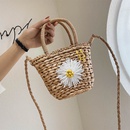 Small daisy handwoven embroidery bag summer new corn fur woven bag portable messenger small bag  wholesale nihaojewelry NHGA220915picture30