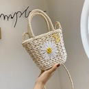 Small daisy handwoven embroidery bag summer new corn fur woven bag portable messenger small bag  wholesale nihaojewelry NHGA220915picture31