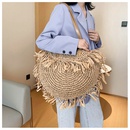 summer new hollow tassel bag shoulder woven straw bag spike paper woven bag beach bag fashion bag wholesale nihaojewelry NHGA220972picture29