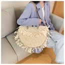 summer new hollow tassel bag shoulder woven straw bag spike paper woven bag beach bag fashion bag wholesale nihaojewelry NHGA220972picture30