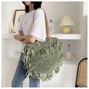summer new hollow tassel bag shoulder woven straw bag spike paper woven bag beach bag fashion bag wholesale nihaojewelry NHGA220972picture32