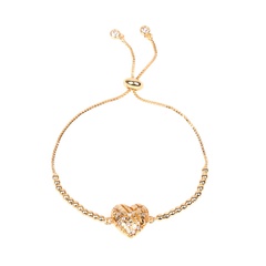 Fashion accessories wholesale love micro-diamond bracelet pull zircon bracelet nihaojewelry wholesale