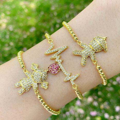 Pulsera coreana yiwu nihaojewelry joyería de moda al por mayor nueva pulsera de pareja latido pulsera de niña niño's discount tags