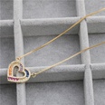 New microinlay zircon heart lock necklace nihaojewelry wholesalepicture22
