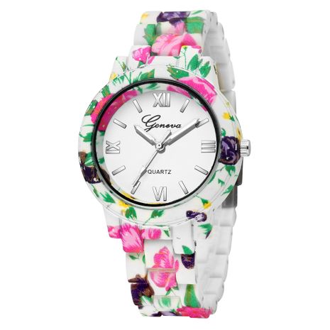 Bohemian style printed quartz watch fashion print with roman scale ladies watch nihaojewelry wholesale's discount tags