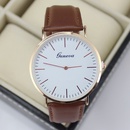 New simple men39s watch fashion simple rose gold shell quartz casual belt ultrathin watch wholesalepicture2