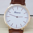 New simple men39s watch fashion simple rose gold shell quartz casual belt ultrathin watch wholesalepicture4