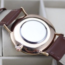 New simple men39s watch fashion simple rose gold shell quartz casual belt ultrathin watch wholesalepicture5