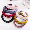Korean fashion new simple gold velvet fabric bronzing stripe hair band wholesale nihaojewelrypicture17