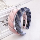 Korean fashion new simple gold velvet fabric bronzing stripe hair band wholesale nihaojewelrypicture21