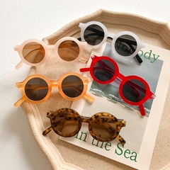 Summer anti-ultraviolet children's sunglasses leopard print retro boys and girls sunglasses nihaojewelry wholesale