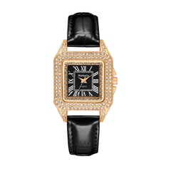 New fashion diamond diamond star belt watch square dial quartz ladies fashion watch nihaojewelry wholesale