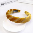 Korean fashion new simple gold velvet fabric bronzing stripe hair band wholesale nihaojewelrypicture28