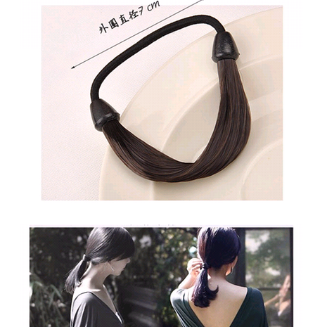 Korean fashion simple wig hair band hair braid elastic hair scrunchies nihaojewelry wholesale's discount tags
