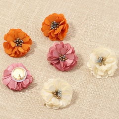 fashion jewelry temperament fabric petal earrings celebrity style wild flower earrings wholesale nihaojewelry