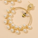 Europischer und amerikanischer geometrischer hand gefertigter Perlen insektenBienen ohrring grenz berschreiten der Trend runde Perlen ohrringe Schmuckpicture10