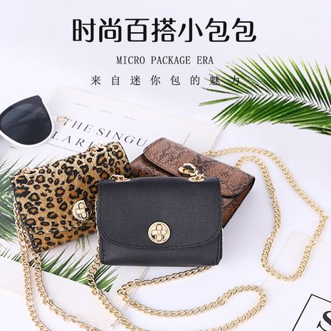 chain belt bag accessories fashion black snake pattern leopard decoration belt or a separate shoulder bag tide wholesale nihaojewelry's discount tags