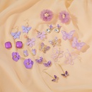 S925 Silver Needle Earrings Summer New Purple Simple Flower Earrings wholesale nihaojewelrypicture19