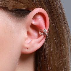 fashion style ear bone clip simple double star ear clip five-pointed star earless pierced earrings personality trendy earrings wholesale nihaojewelry