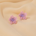 S925 Silver Needle Earrings Summer New Purple Simple Flower Earrings wholesale nihaojewelrypicture25