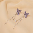 S925 Silver Needle Earrings Summer New Purple Simple Flower Earrings wholesale nihaojewelrypicture27
