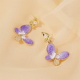 S925 Silver Needle Earrings Summer New Purple Simple Flower Earrings wholesale nihaojewelrypicture28