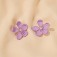 S925 Silver Needle Earrings Summer New Purple Simple Flower Earrings wholesale nihaojewelrypicture33