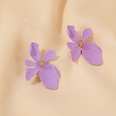 S925 Silver Needle Earrings Summer New Purple Simple Flower Earrings wholesale nihaojewelrypicture35