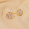S925 Silver Needle Earrings Summer New Purple Simple Flower Earrings wholesale nihaojewelrypicture37