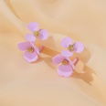 S925 Silver Needle Earrings Summer New Purple Simple Flower Earrings wholesale nihaojewelrypicture39