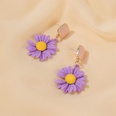 S925 Silver Needle Earrings Summer New Purple Simple Flower Earrings wholesale nihaojewelrypicture40