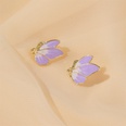 S925 Silver Needle Earrings Summer New Purple Simple Flower Earrings wholesale nihaojewelrypicture44