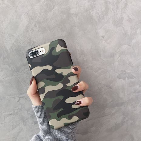 camouflage mobile phone shell for iPhone xs max/iPhone7/8plus all-inclusive soft shell wholesale nihaojewelry's discount tags