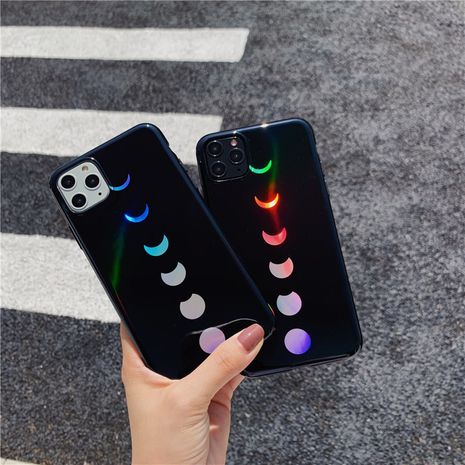 Literary eclipse Apple 11Pro mobile phone case for iPhonexs max/7plus/XR creative laser all-inclusive wholesale nihaojewelry's discount tags