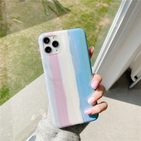 Personalized laser colorful Auroramobile phone case for Promax/XR/SE2/XS wholesale nihaojewelry's discount tags