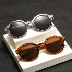 retro rice nail sunglasses round frame new catwalk glasses trend UV protection sunglasses wholesale nihaojewelry