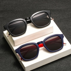 New fashion meter nail catwalk sunglasses PC frame sunglasses contrast color wholesale nihaojewelry