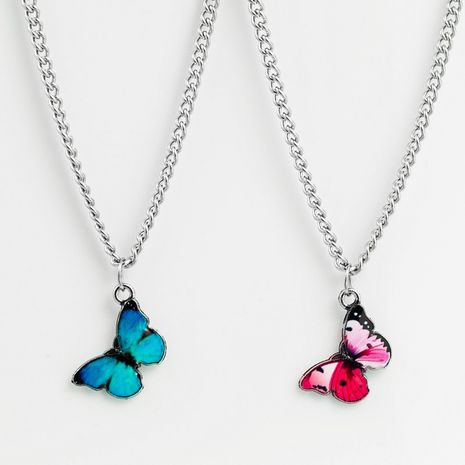 butterfly necklace alloy dripping fashion wild temperament clavicle chain wholesale's discount tags